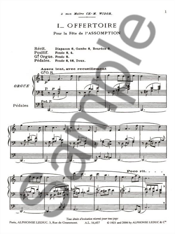 10 Pieces Op7 - noty na varhany