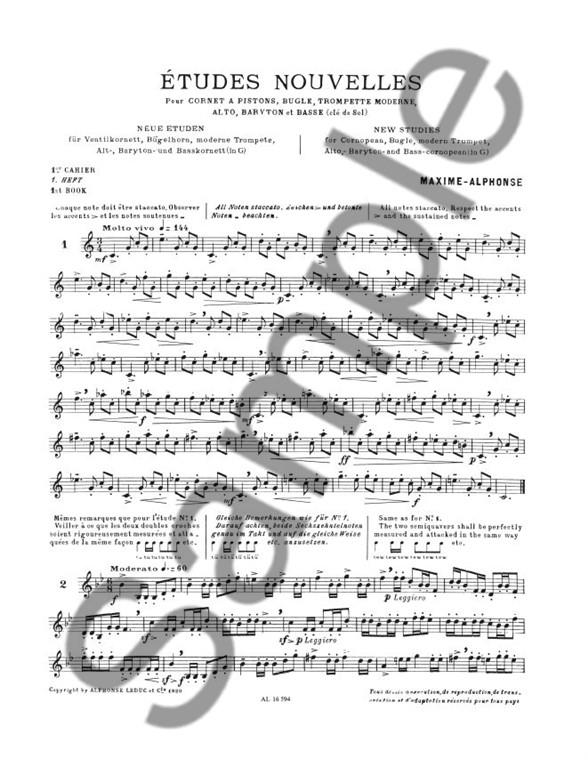 Etudes Nouvelles 1 - etudy pro trumpeta