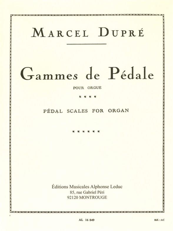 Gammes De Pedale - noty na varhany