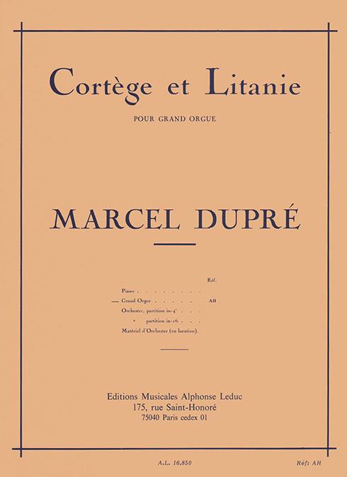 Cortege & Litanie - noty na varhany