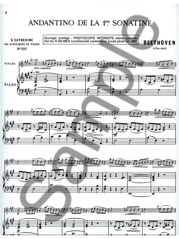 Andantino - Classiques No.321 - noty pro housle a klavír