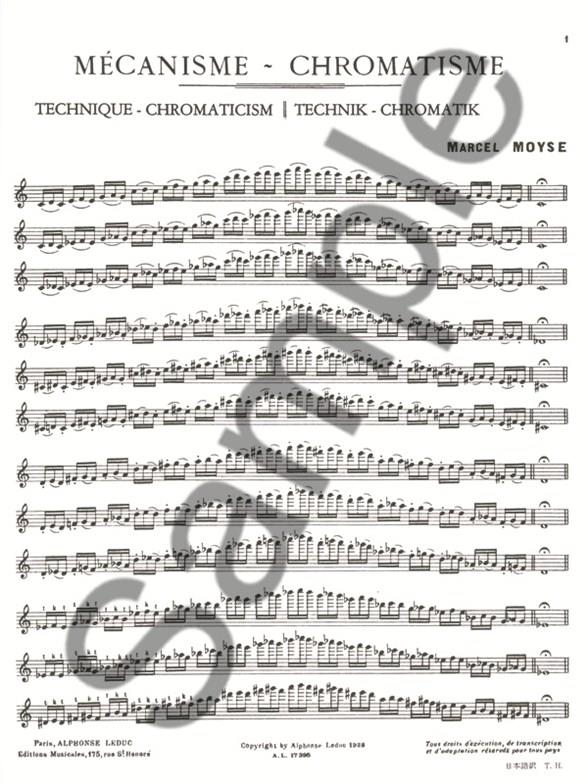 Mecanisme Chromatisme etudy pro příčnou flétnu