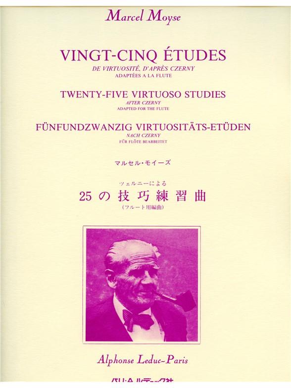 25 Etudes de Virtuosite d'apres Czerny etudy pro příčnou flétnu
