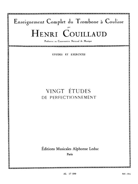 Etudes(20) De Perfectionnement - učebnice pro trombon