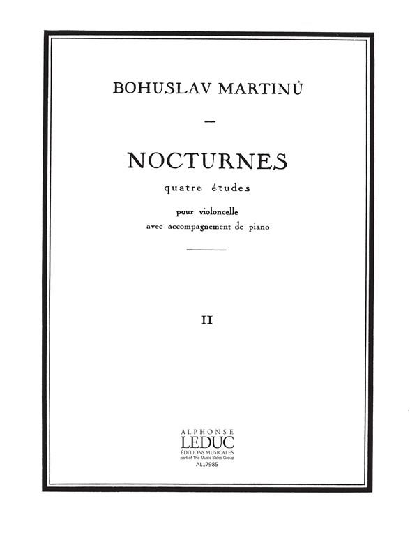 4 Nocturnes H189, No.2 - noty pro violoncello a klavír