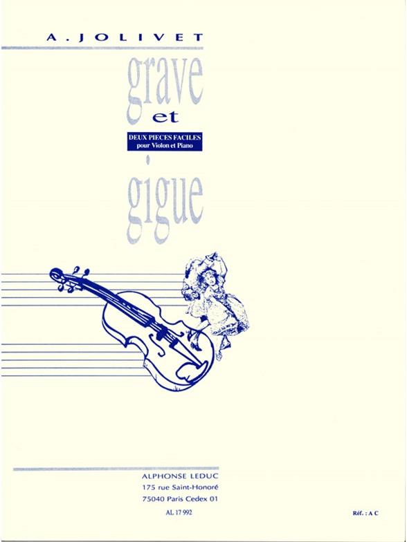Grave Et Gigue - noty pro housle a klavír