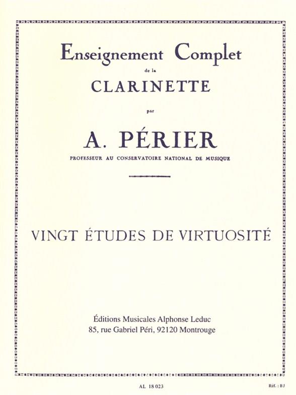 20 Etudes De Virtuosite - etudy pro klarinet