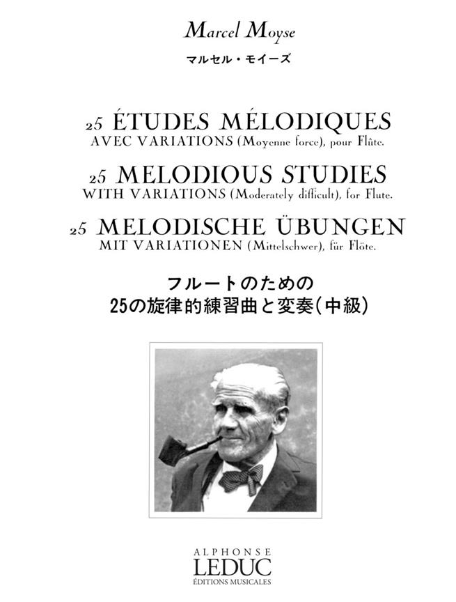 25 Melodiques avec Variations etudy pro příčnou flétnu