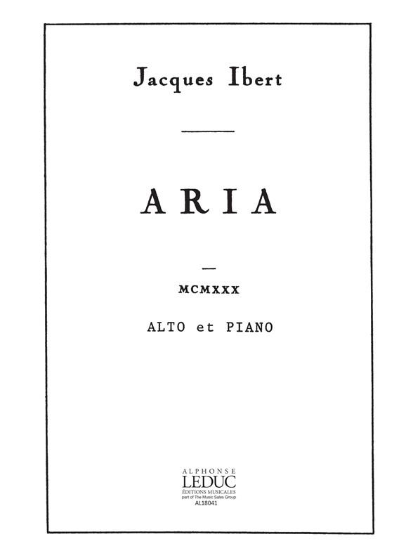 Aria - pro violu a klavír