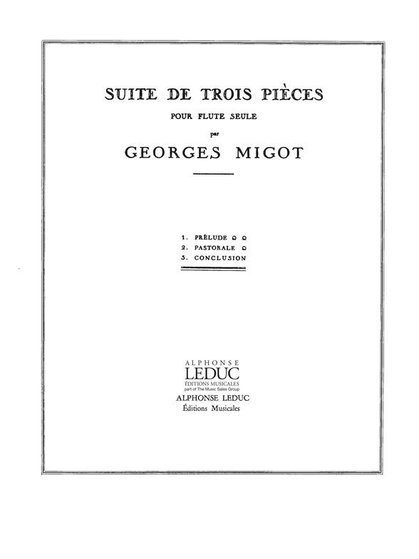 Suite de 3 Pièces etudy pro příčnou flétnu