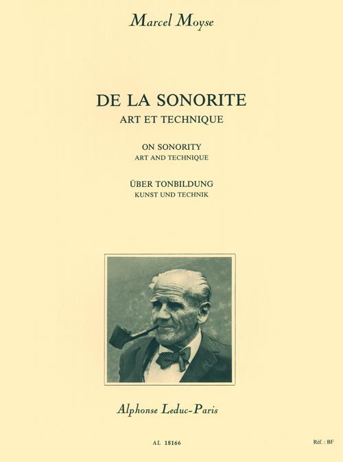 De la Sonorité - Art et Technique - Francais - Anglais - Allemand etudy pro příčnou flétnu