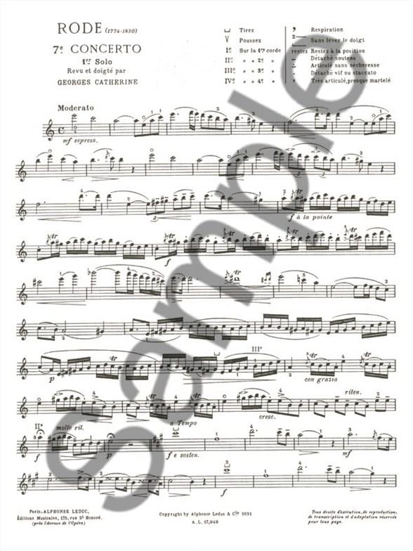 7th Concerto - 1st Solo - noty pro housle a klavír