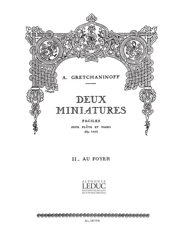 Suite miniature Op.145, No.8 - Adieux de Manon - pro příčnou flétnu a klavír