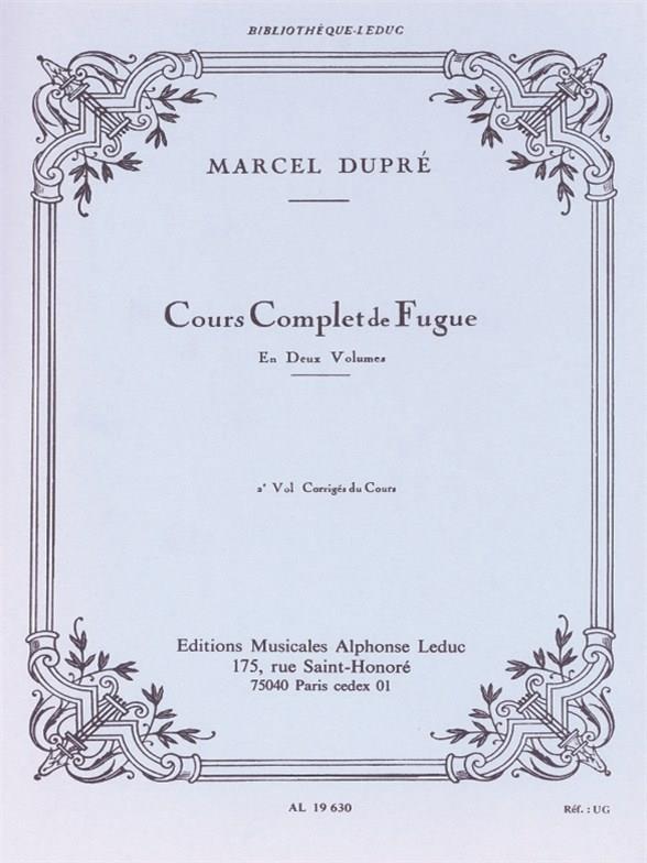 Marcel Dupre: Complete Study Of The Fugue - Volume 2 - noty na varhany