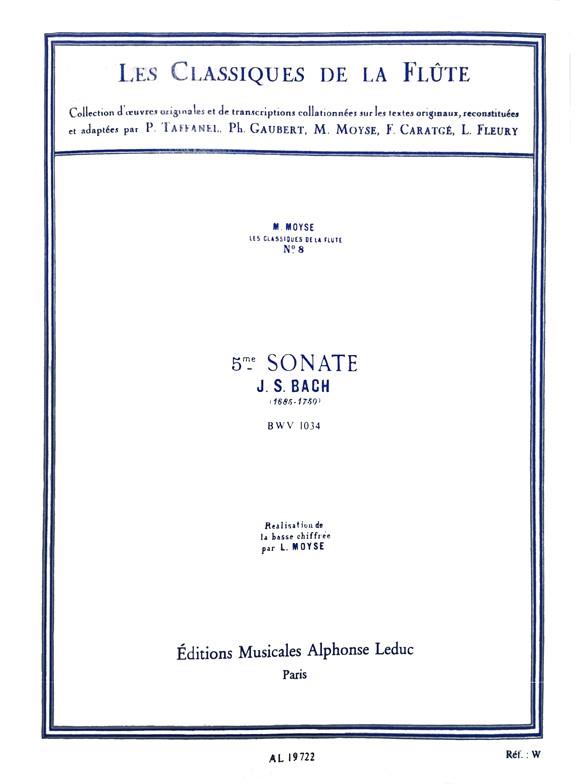 Sonata No.5 In E Minor BWV1034 - 