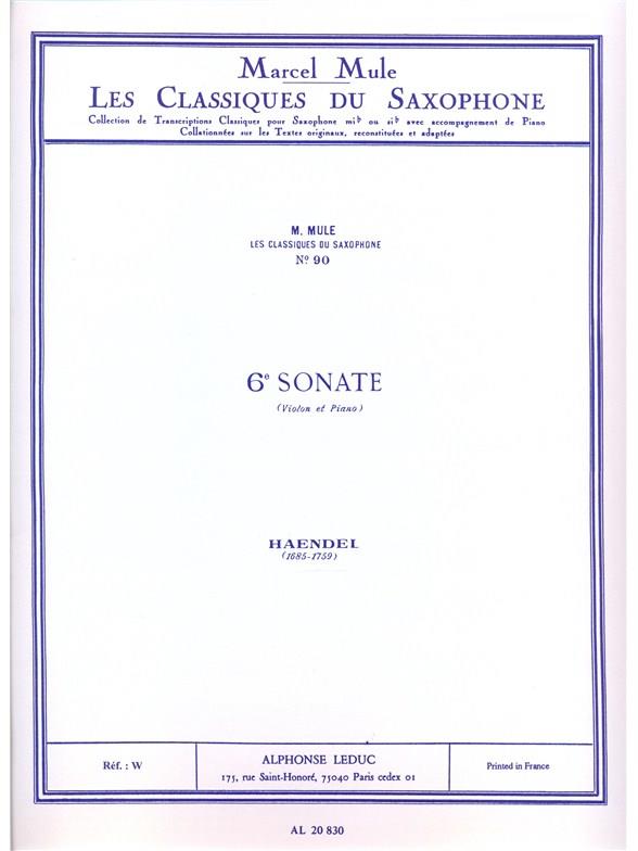 Sonata No. 6 (Saxophone/Piano) - housle a klavír