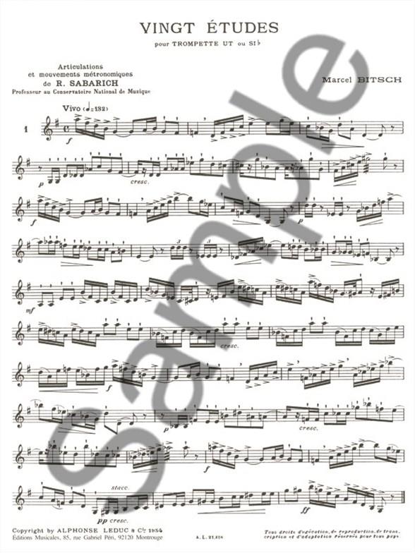 20 études - pro trumpetu