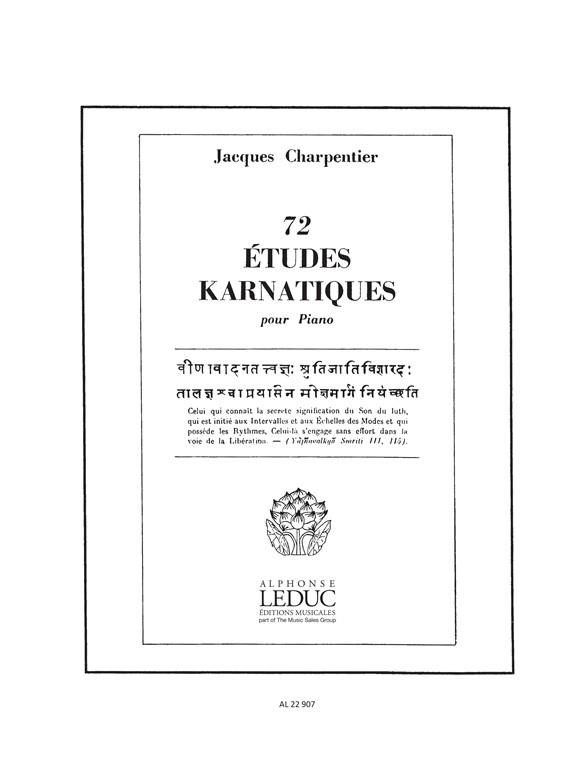 73 Etudes Karnatiques Cycle 03 - noty pro klavír