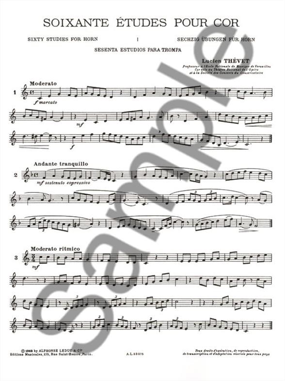 60 Etudes - Vol. 1 pro lesní roh