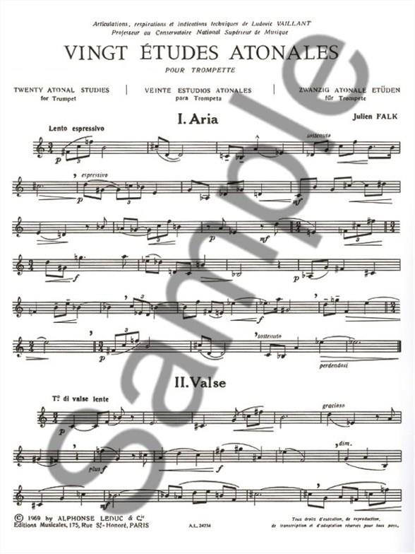 20 Etudes Atonales - pro trumpetu