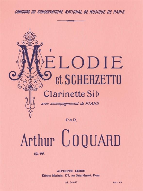 Mélodie Et Scherzetto Op.68 (Clarinet) - klarinet a klavír