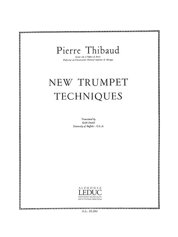 Pierre Thibaud: New Trumpet Techniques - pro trumpetu