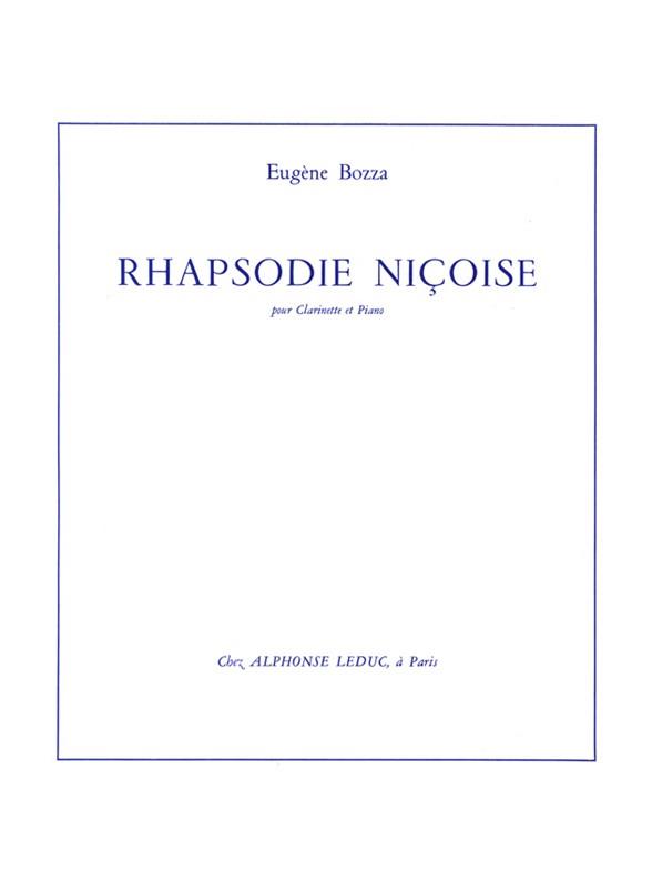 Rapsodie Niçoise For Clarinet And Piano - klarinet a klavír