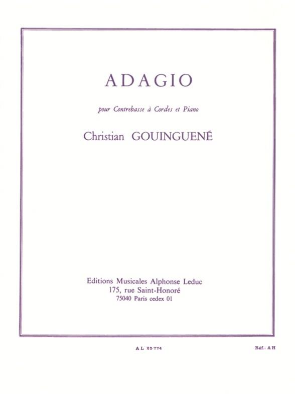 Adagio For Double Bass And Piano