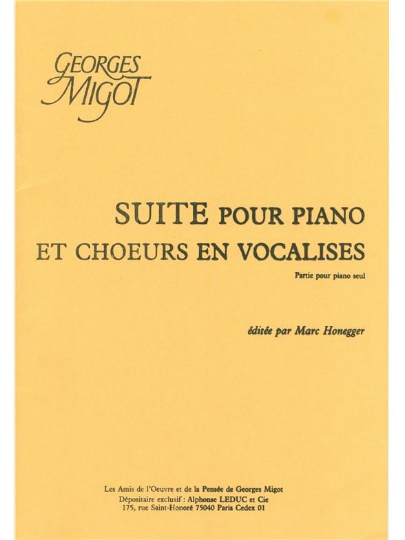 Suite pour Piano et Choeurs en Vocalises - noty pro klavír