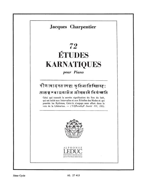 Etudes Karnatiques(72) - pro klavír