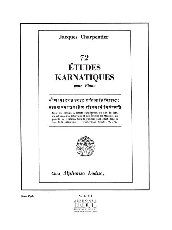 74 Etudes Karnatiques Cycle 06 - pro klavír