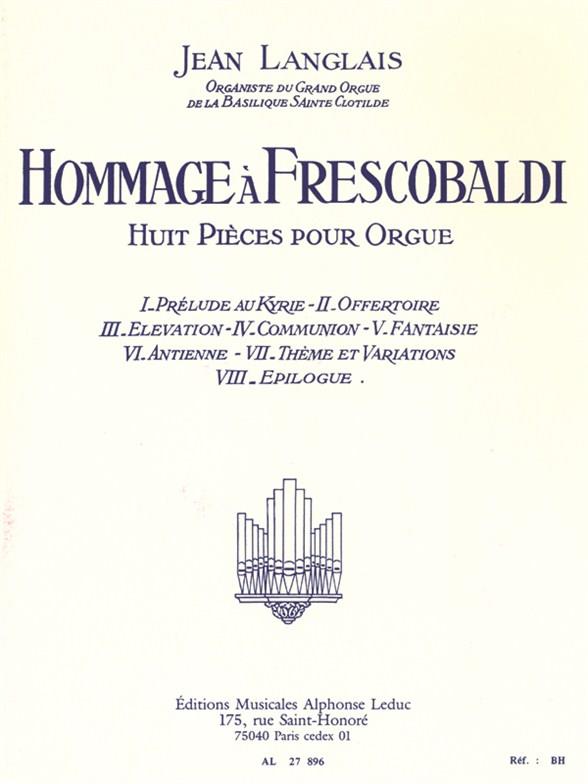Hommage à Frescobaldi noty pro varhany