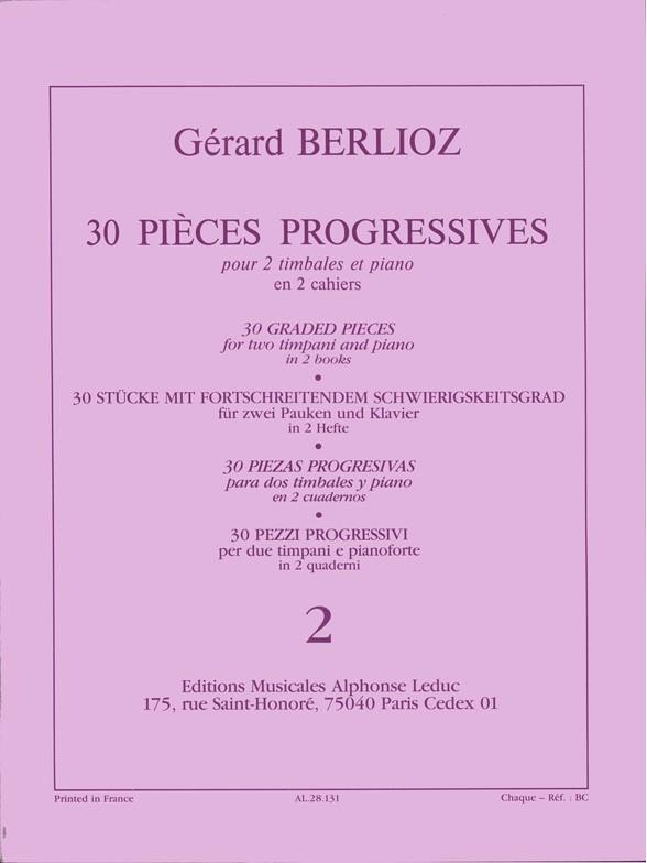 30 Pieces Progressives - pro dva timpány a klavír