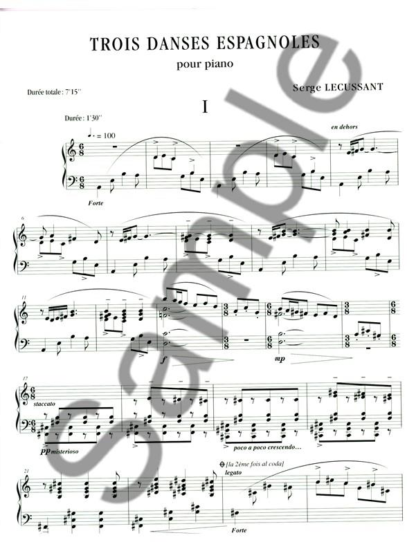 3 Danses Espagnoles - noty pro klavír