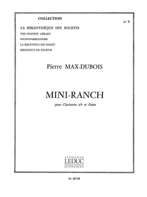 Mini-Ranch - Clarinette Sib Et Piano - Lm008 - klarinet a klavír