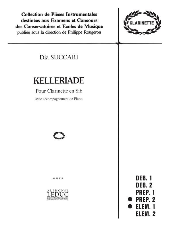Kelleriade - Clarinette Sib Et Piano - Collection Rougeron - klarinet a klavír