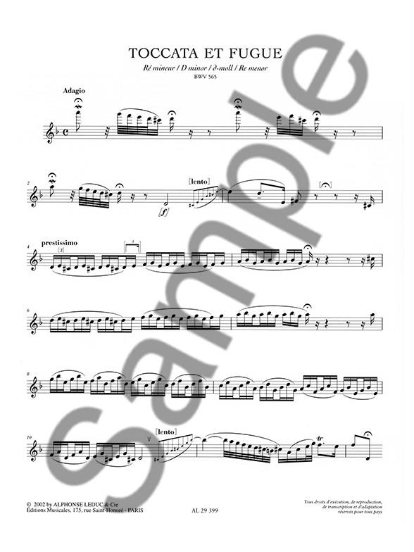 Toccata And Fugue BWV 565/Fantasia Chromatica - příčná flétna