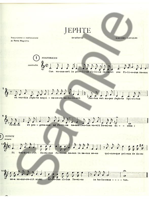 Jephte - Soli-Choeur - Ssattb - pro zpěváky