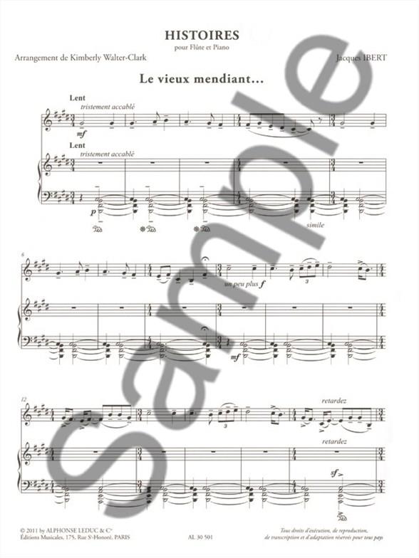 Histoires - příčná flétna a klavír