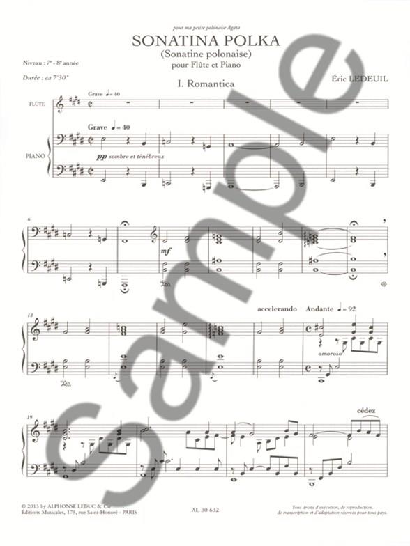 Sonatina Polka - Sonatine Polonaise - příčná flétna a klavír