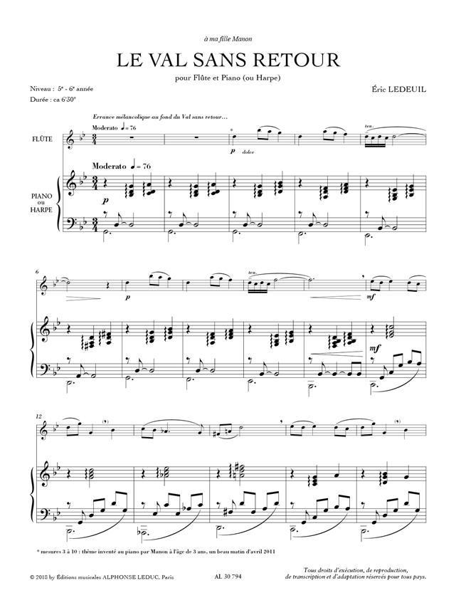 Le Val Sans Retour - příčná flétna a klavír
