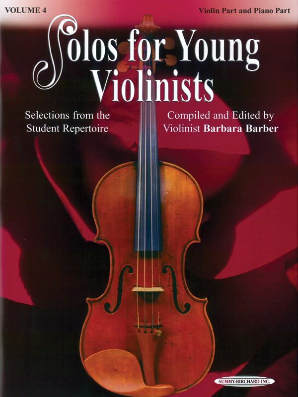 Solos for Young Violinists , Vol. 4 - Selections from the Student Repertoire - housle a klavír