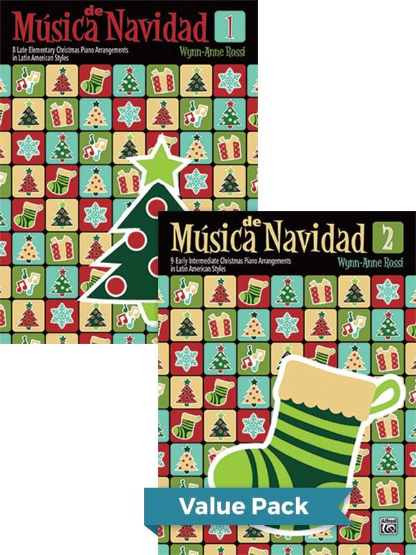 Musica de Navidad Books 1 & 2 Value Pack - noty a skladby pro klavír