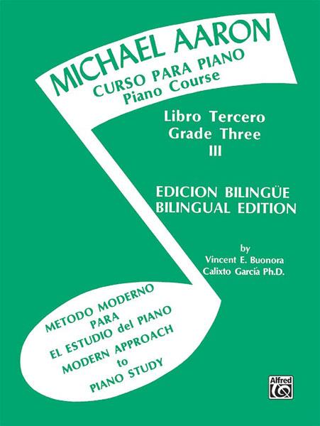 Curso Para Piano, Book 3 - Michael Aaron Piano Course Spanish & English Edition