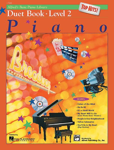 Alfred's Basic Piano Library Top Hits Duet 2
