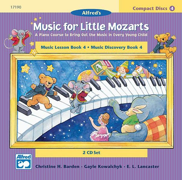 CD 2-Disk for Lesson and Discovery Bks, Level 4 - Music for Little Mozarts - noty a skladby pro klavír