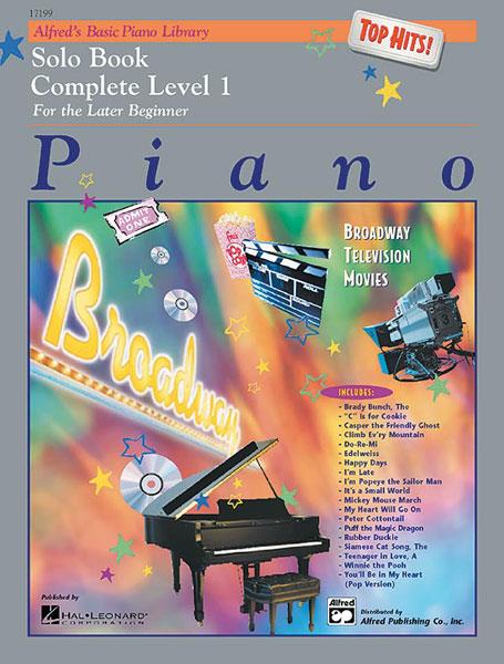 Alfred's Basic Piano Library Top Hits Solo Book 1 - Complete