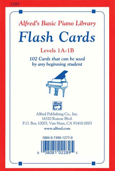 Alfred's Basic Piano Library Flashcards 1A-1B
