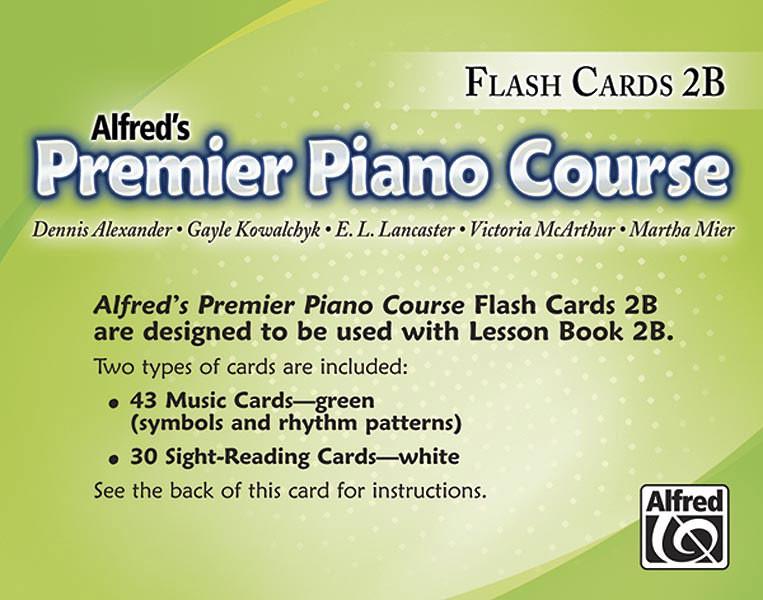 Alfred's Premier Piano Course Lesson 2B Flashcards