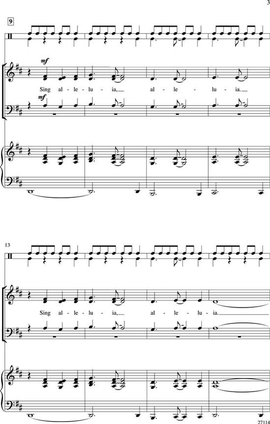 African Alleluia - SATB with Piano - Instrumental Parts included